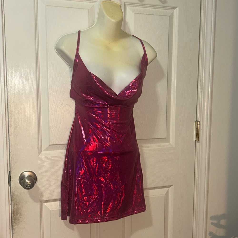 SHEIN shiny sexy dress